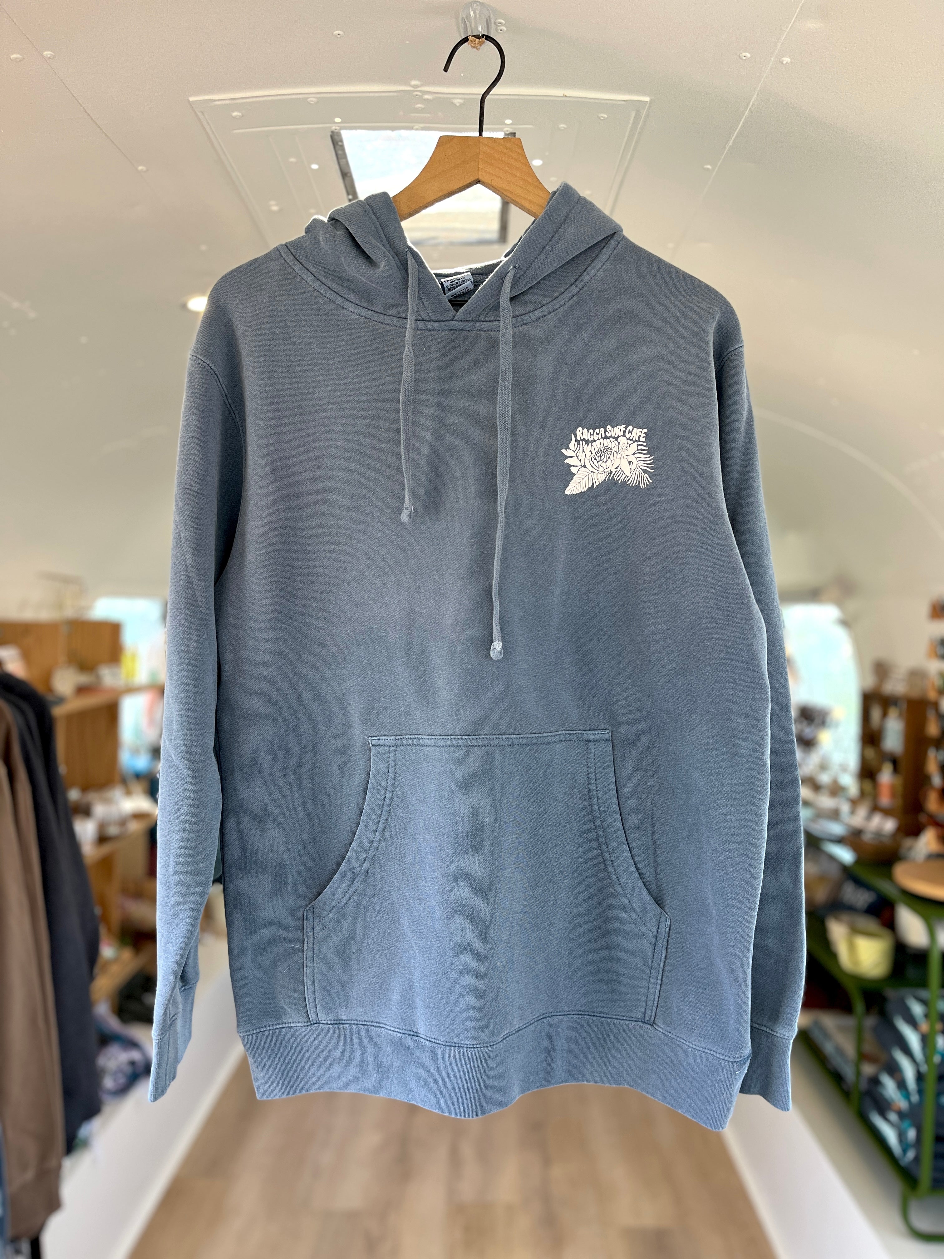 LIDO ARTS X Ragga Surf Cafe Hoodie - Slate Blue