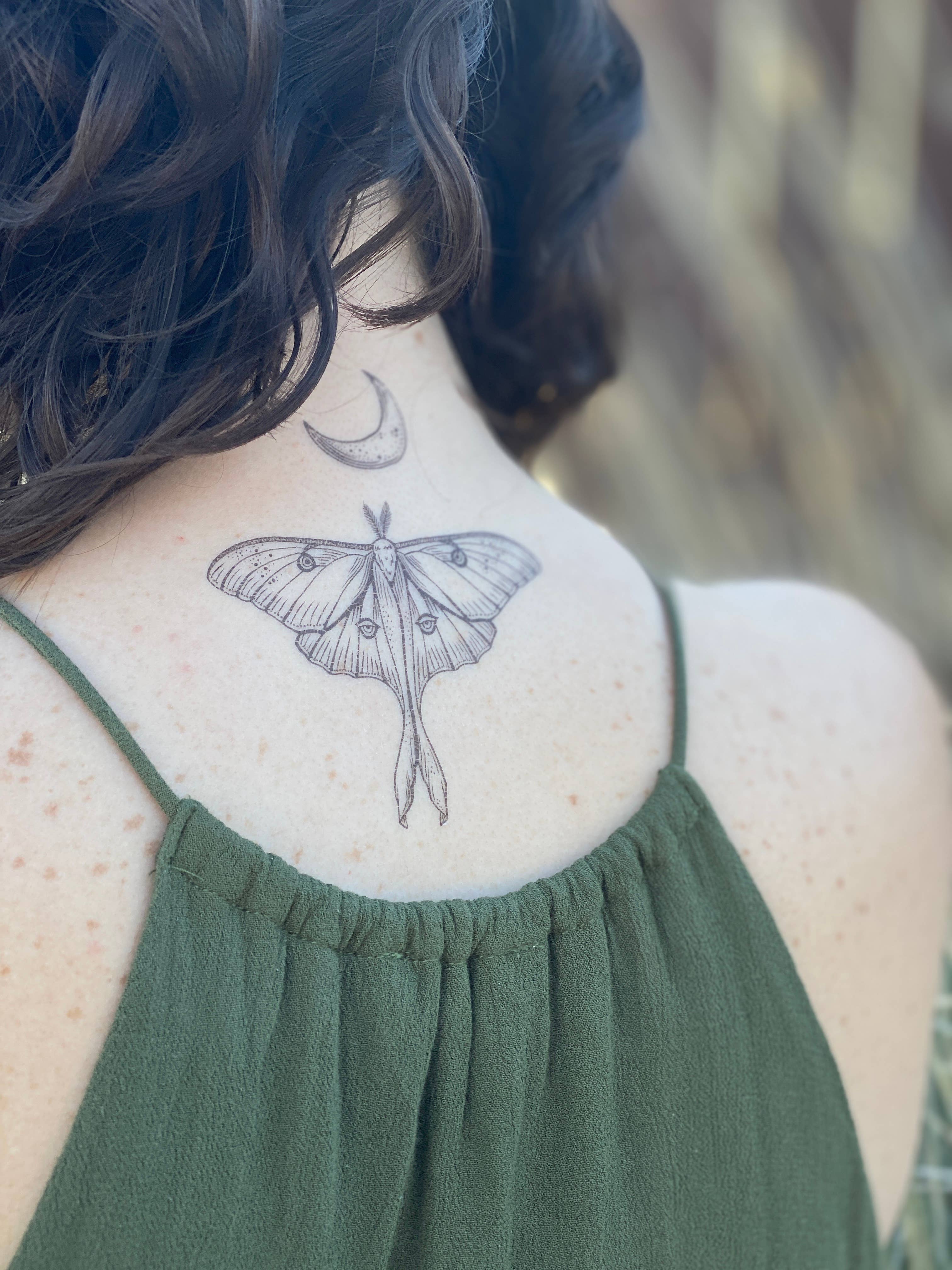 NatureTats - Luna Moth Temporary Tattoo: 1-Pack