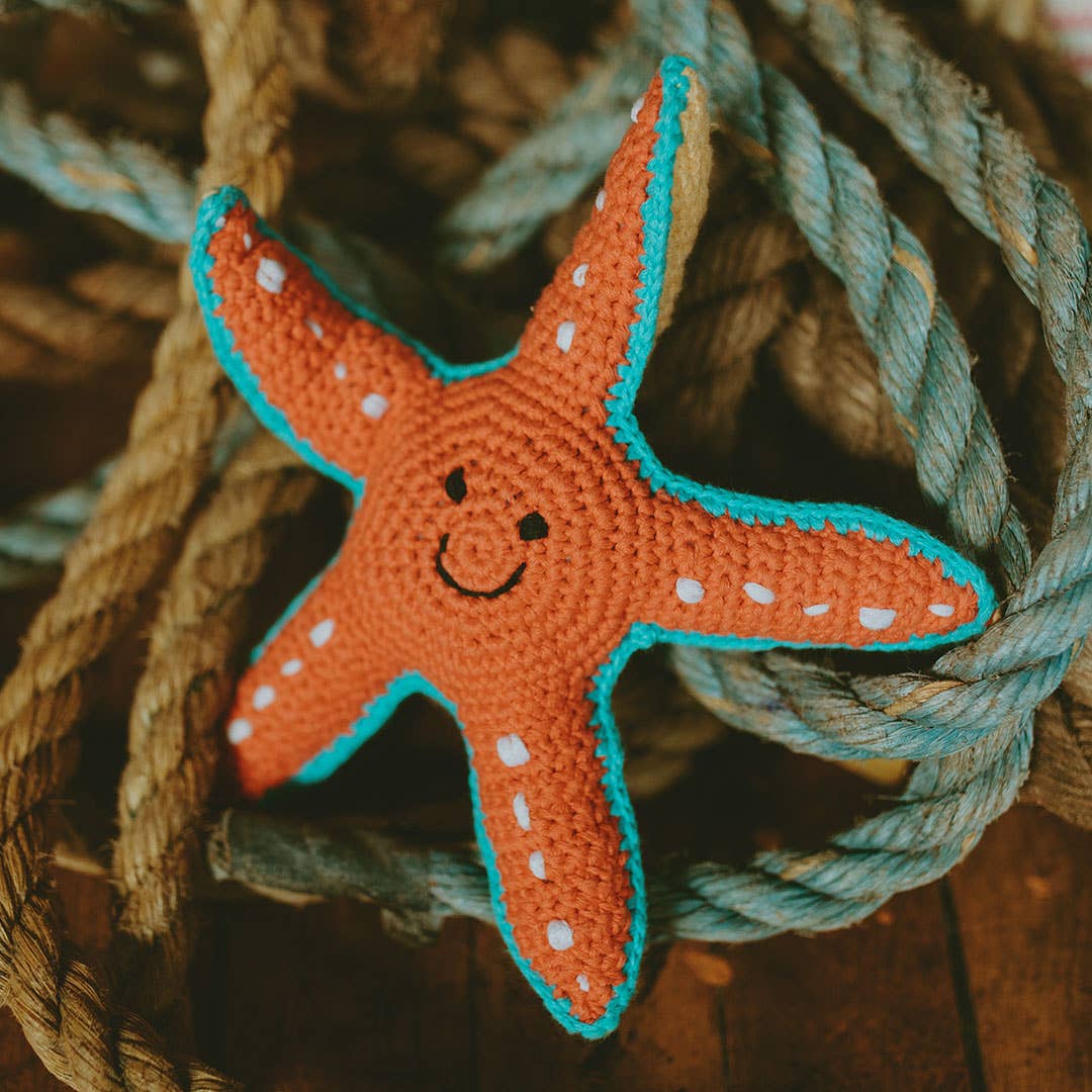 Pebble - Plush Ocean Toy - Starfish Rattle